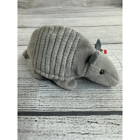 TANK Armadillo Beanie Baby 3rd Generation Tush Tag 1995 PVC Pellets Plush Toy - Picture 2 of 12